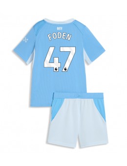 Manchester City Phil Foden #47 Replika Hemmakläder Barn 2026-27 Kortärmad (+ byxor)